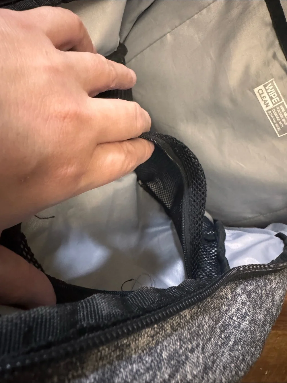 Adidas Original Gray Heather Backpack Trefoil Laptop School Travel Book Bag